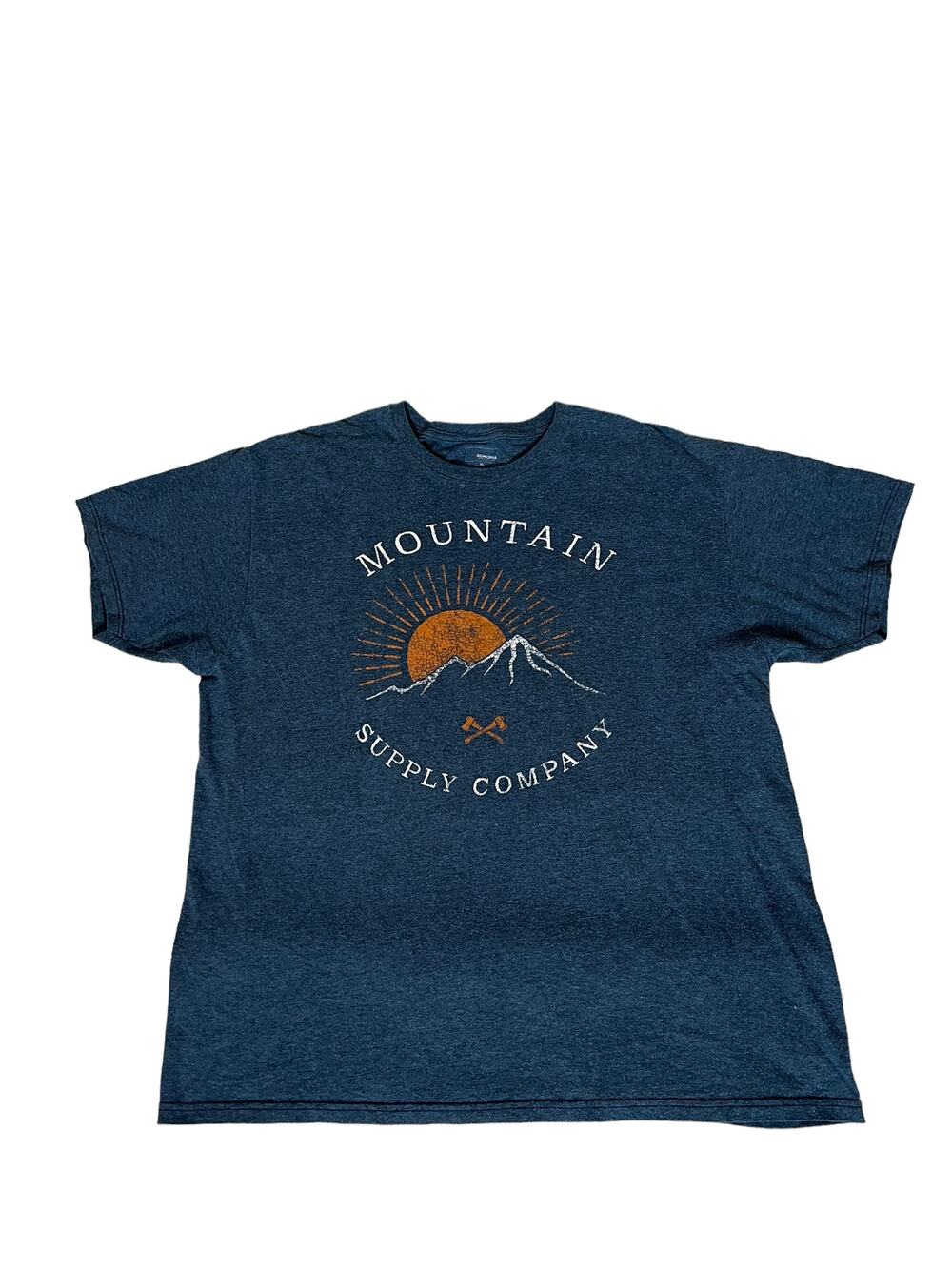 Sonoma Mountain Supply Co Men Small Blue Graphic Cotton Poly Blend T shirt sz xl